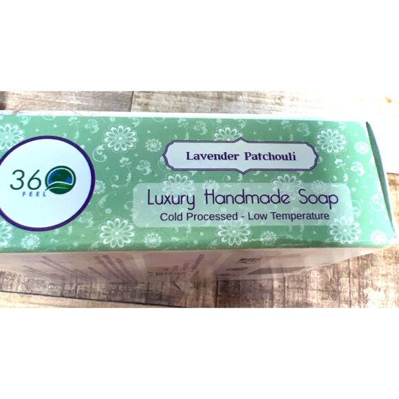 2-360Feel Handmade Soap Exfoliat Bar 5oz Peppermint Leave, Oatmeal Milk & Honey - Picture 4 of 5